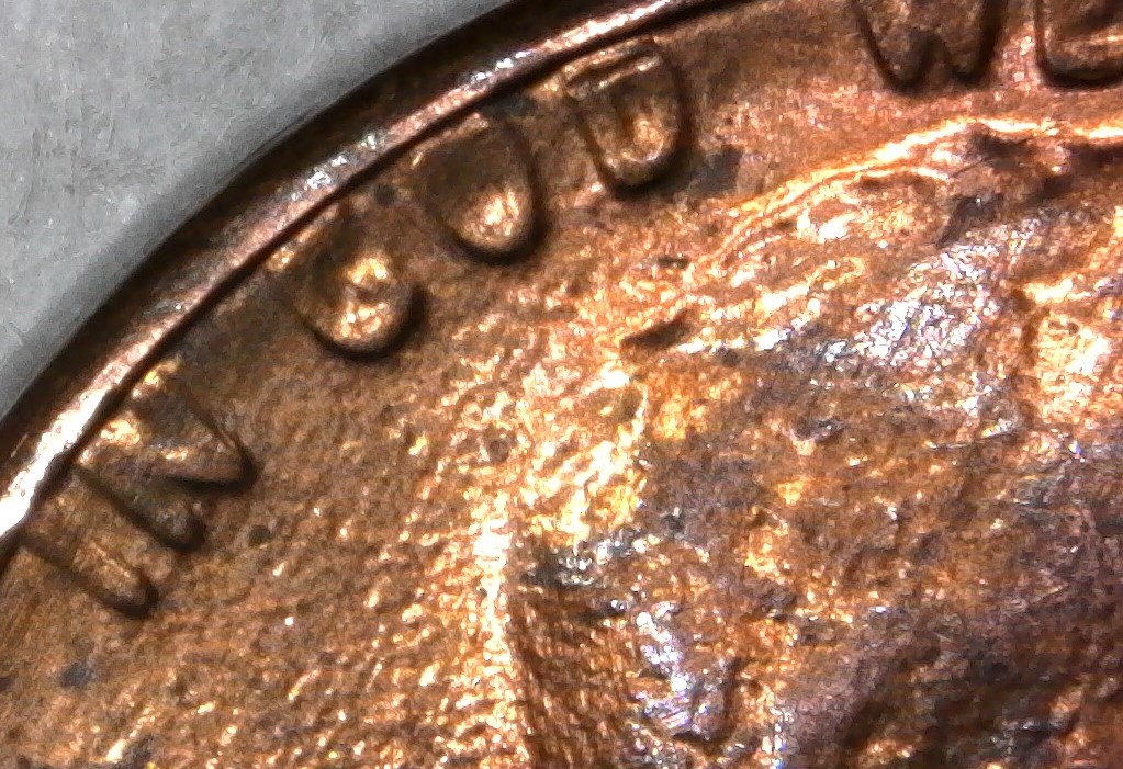 1982-P-Lincoln-Memorial-Cent-With-Peripheral-Die-Expansion-And-Erosion